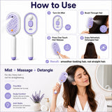 YOUANDME™ 4-in-1 Electric Hair Straightener Massage Keratin Brush
