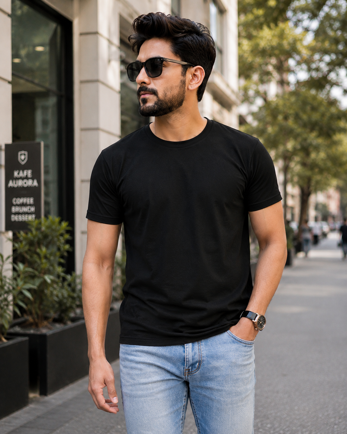 Men's Cotton T-Shirt Multicolor Combo (Pack of 2)