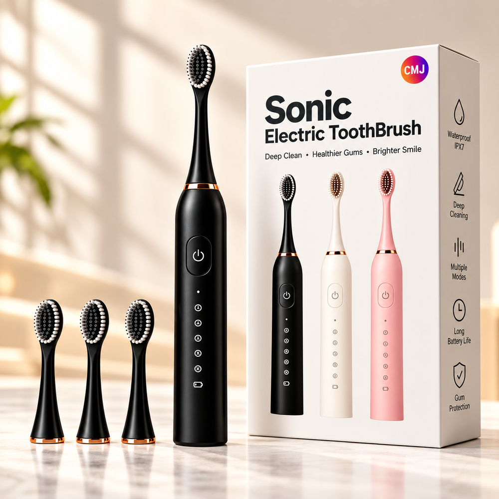 Sonic Electric Toothbrush Set